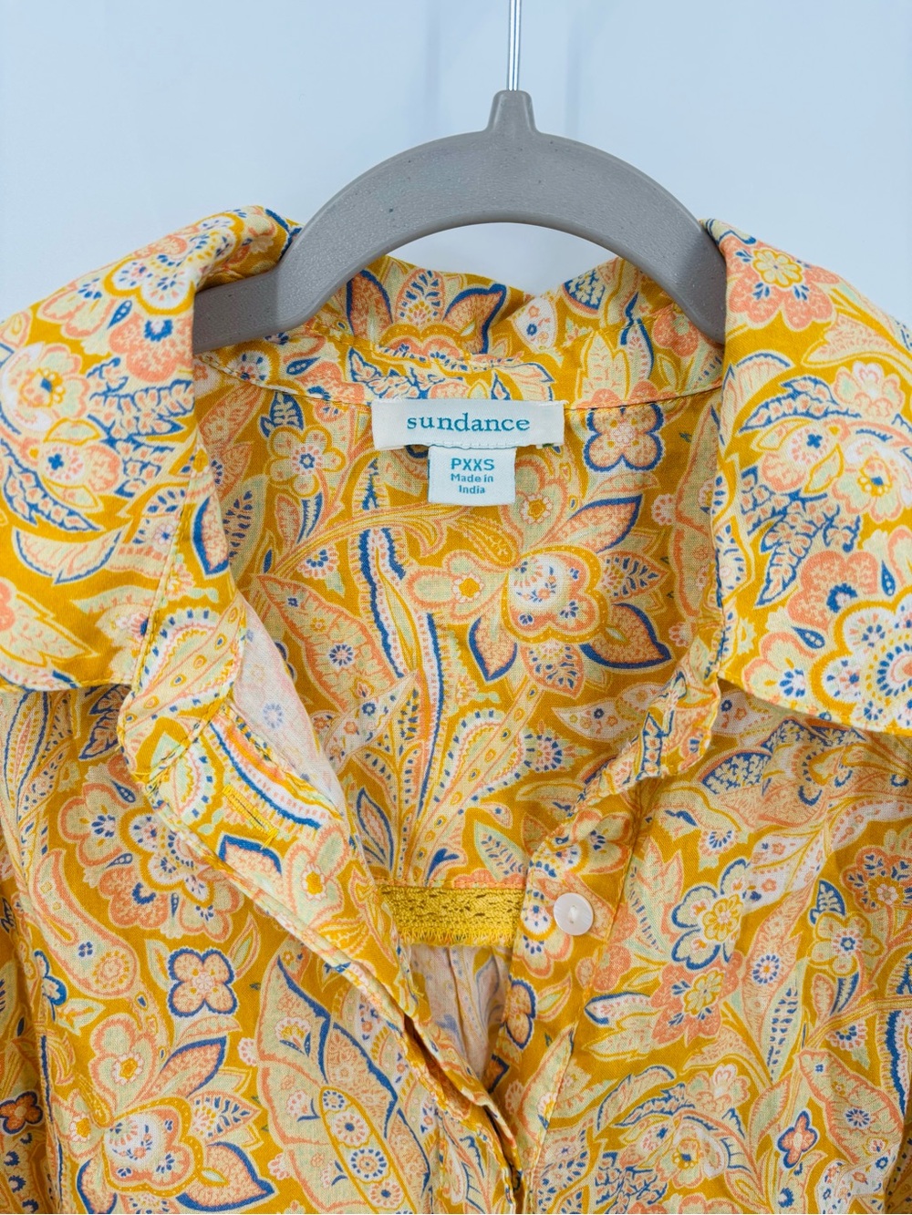 Sundance paisley floral long sleeve top - Picture 2 of 4